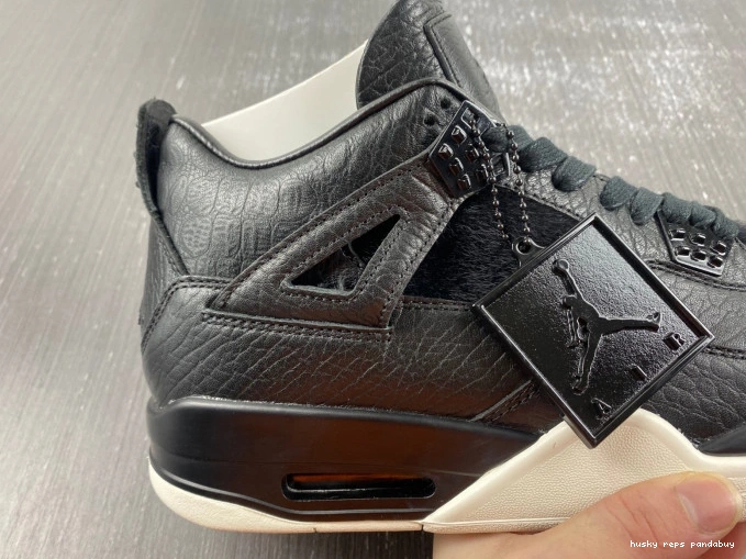 Rep Husky 819139-010 Jordan Hair Black 4 Retro Pony 0713